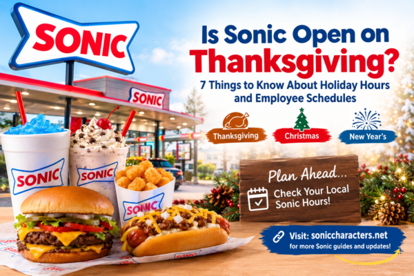 Is Sonic Open on Thanksgiving Holiday Hours Guide