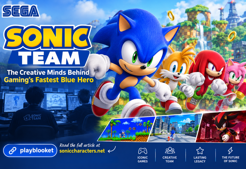 Sonic Team and Sonic the Hedgehog characters