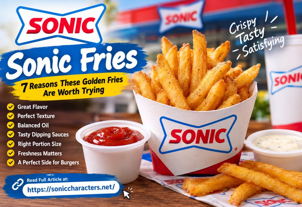 Sonic fries served hot with a golden, lightly crisp texture