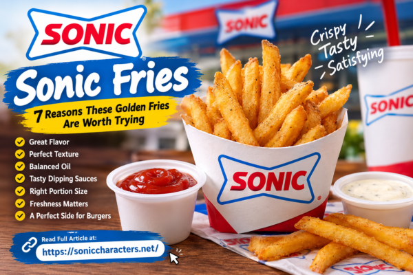Sonic fries served hot with a golden, lightly crisp texture