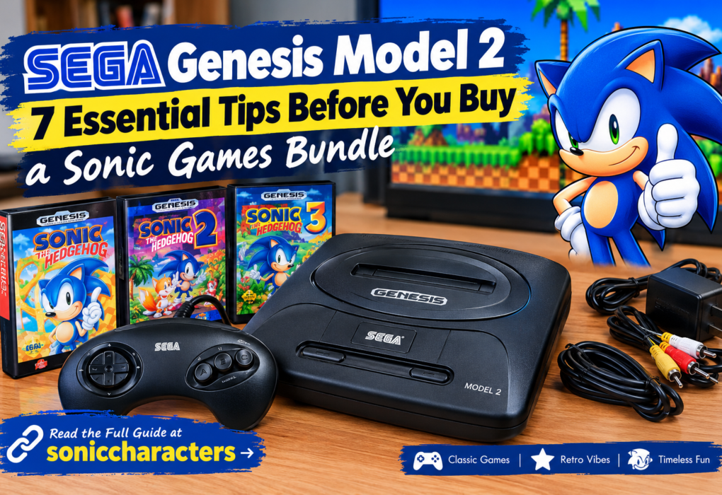 sega genesis Model 2 console bundle with Sonic games